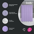 Штора для ванной, 200x180 см, PE, светло-фиолетовый, IDDIS, P08PE18i11