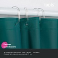 Штора для ванной, 200x180 см, PE, темно-зеленый, IDDIS, P04PE18i11