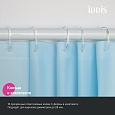 Штора для ванной, 200x180 см, PE, голубой, IDDIS, P07PE18i11