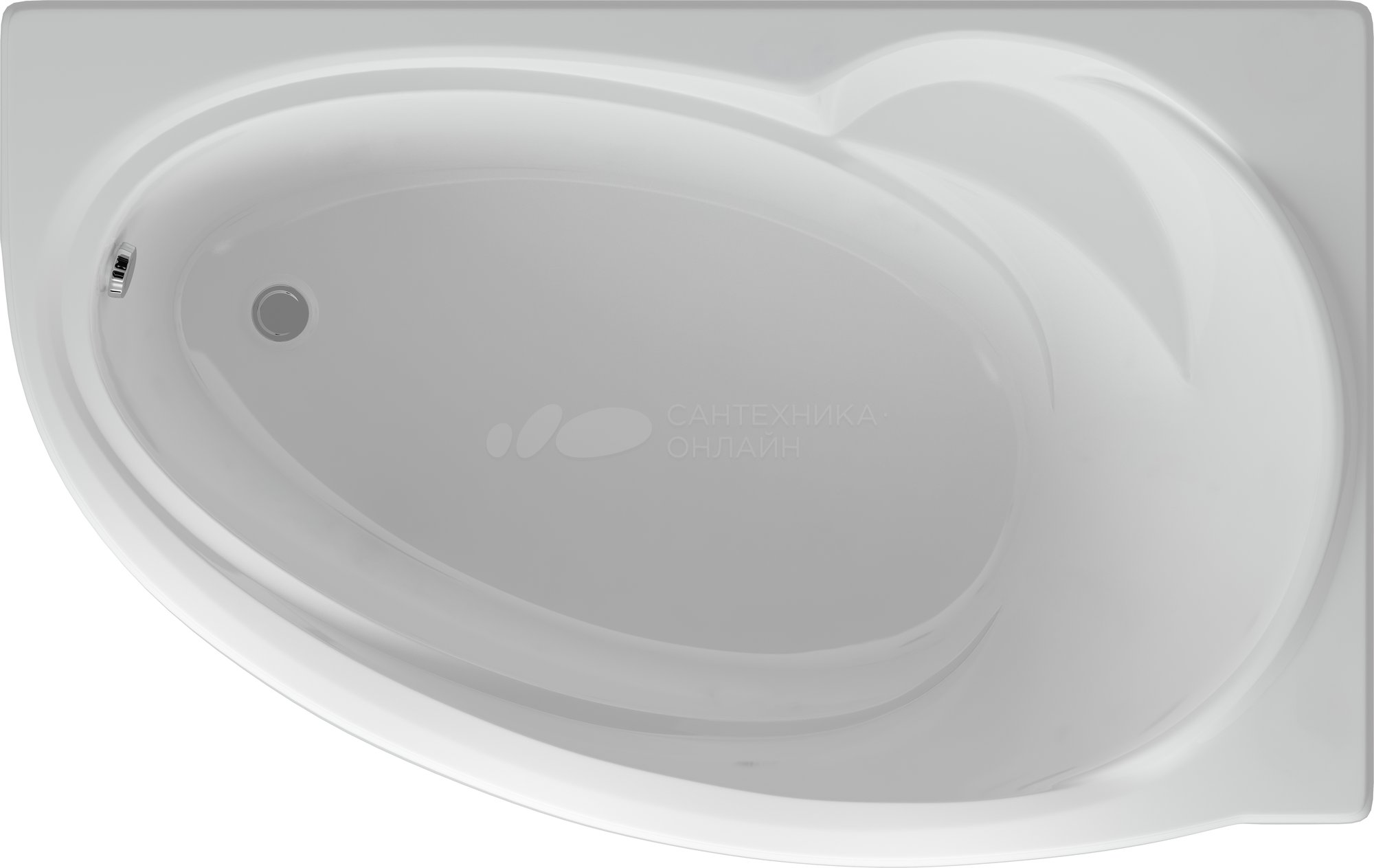 Акриловая ванна Aquatek Бетта 1700*970 правая с фронтальным экраном, BET170-0000100