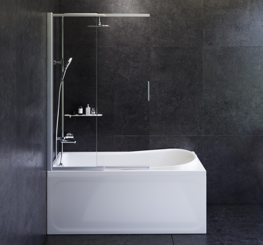 Акриловая ванна AM.PM Like 150x70, с каркасом, шторкой, душ.системой, W80ASET-150SL