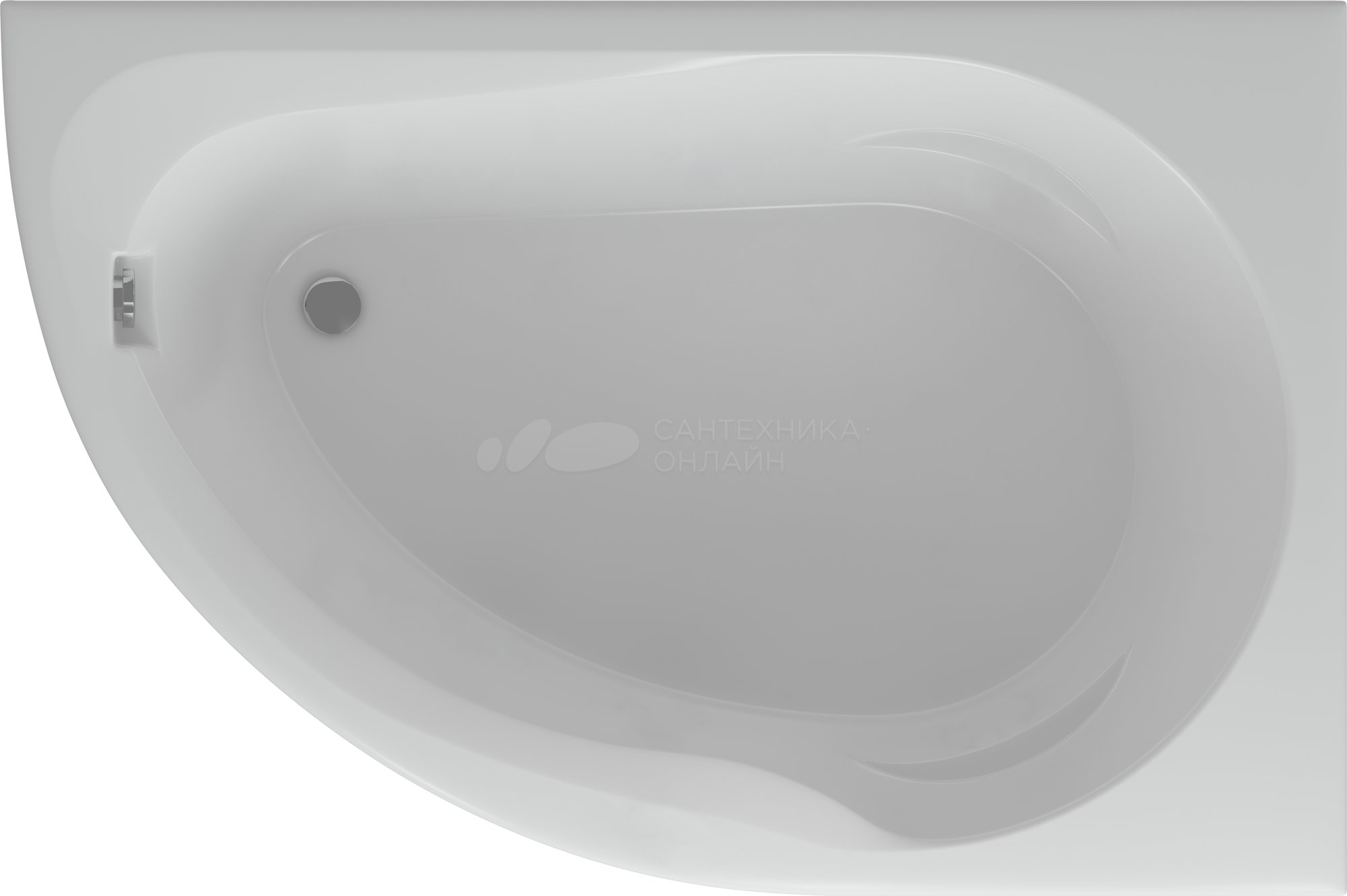 Акриловая ванна Aquatek Вирго 1500*1000 правая с фронтальным экраном, VIR150-0000025