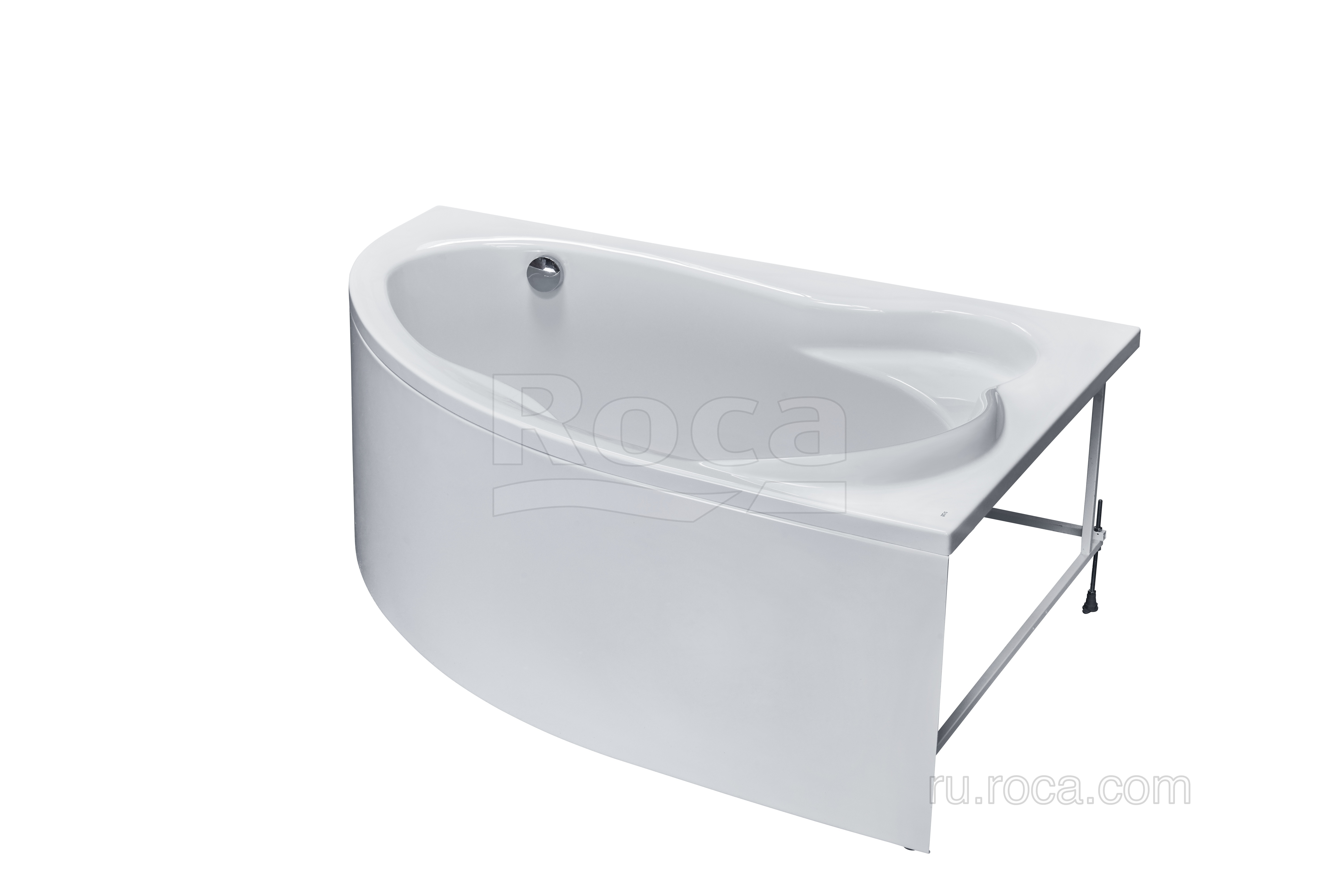 Акриловая ванна Roca Luna 170x115 асимметричная правая белая ZRU9302912