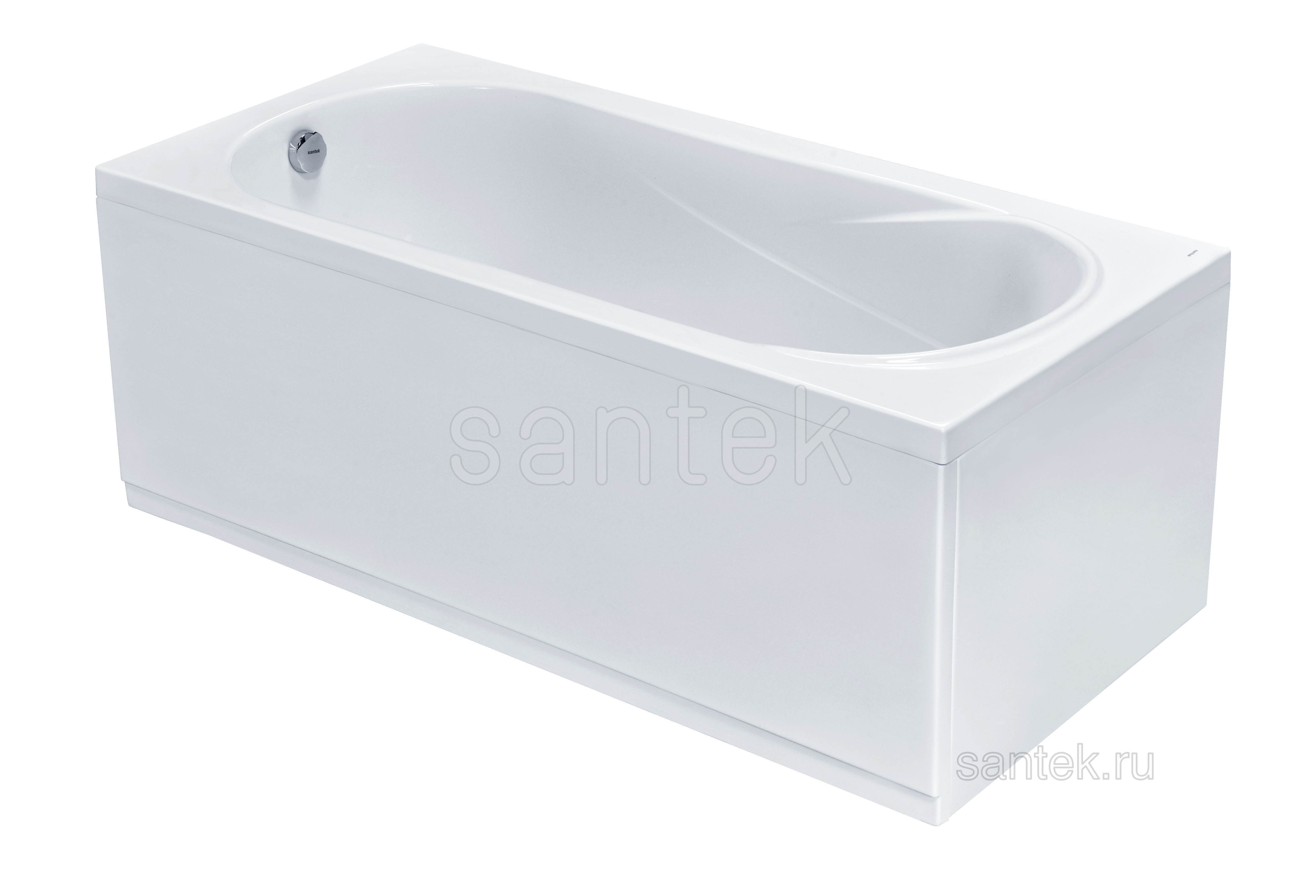 Акриловая ванна Santek Касабланка М 170х70 прямоугольная белая 1WH501531