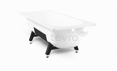 Толстостенная стальная эмалированная ванна ВИЗ Tevro 160х70