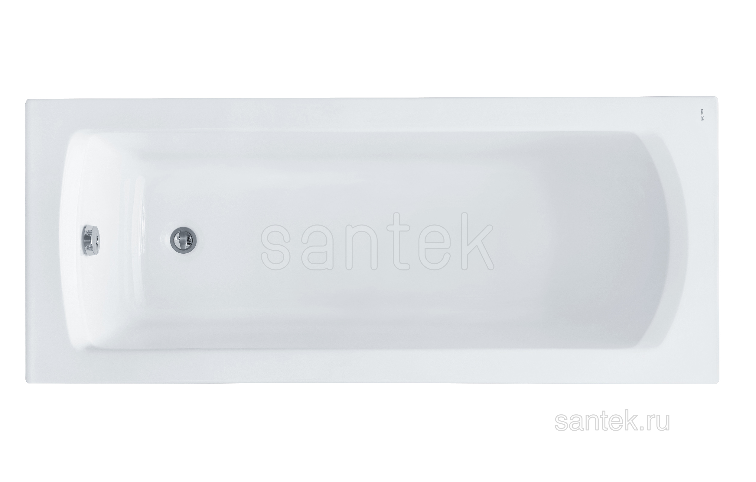 Акриловая ванна Santek Монако XL 170х75 прямоугольная белая 1WH111980
