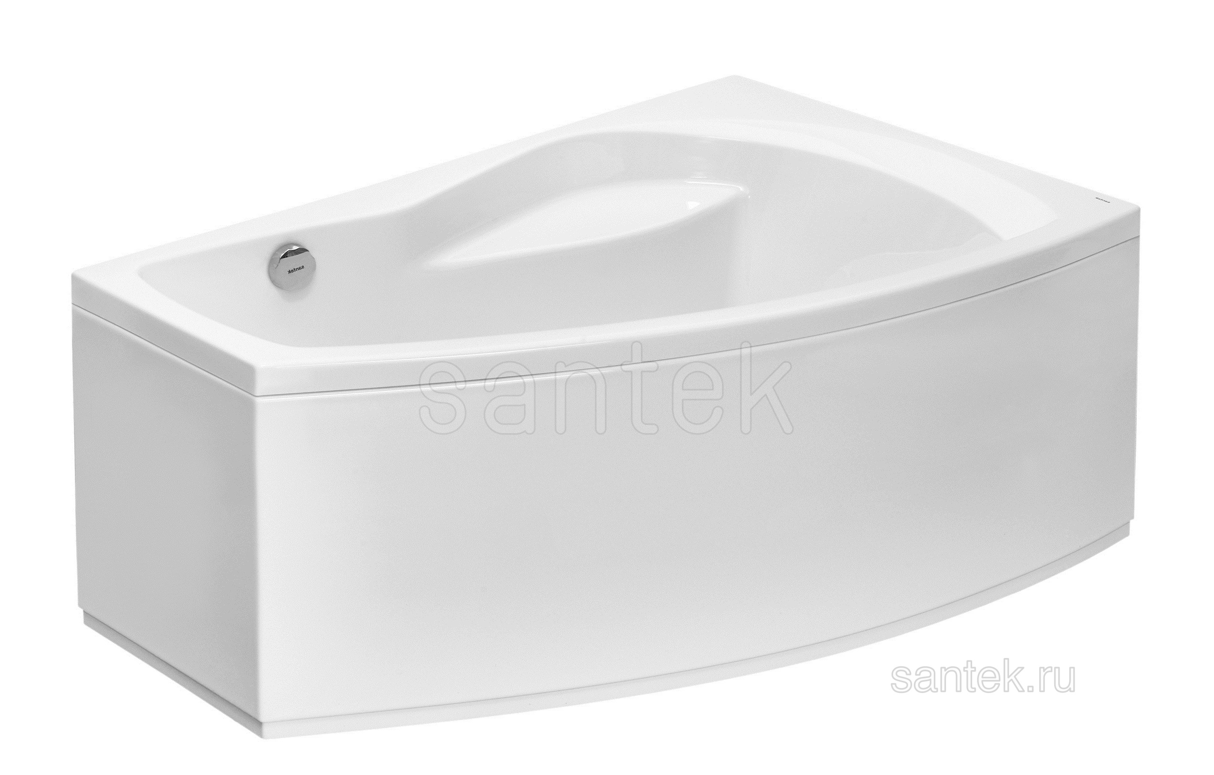 Акриловая ванна Santek Майорка 150х90 R асимметричная белая 1WH111985