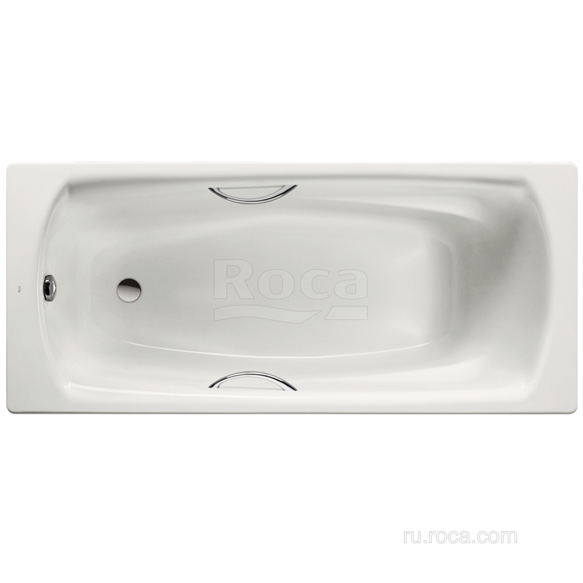 Стальная ванна Roca Swing Plus 170x75 3,5мм, anti-slip, с ручками 236755000
