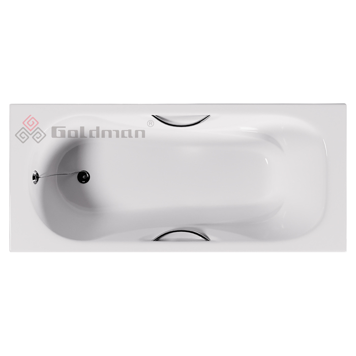 Чугунная ванна Goldman Donni 150x75 DN15075 (TU/ZYA-9C-5) с ножками и ручками
