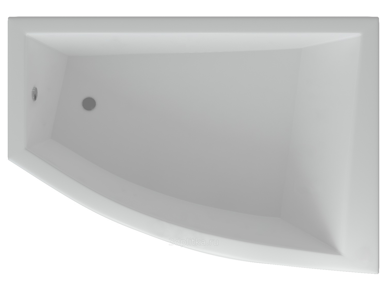 Акриловая ванна Aquatek Оракул правый 1800*1250 с фронтальным экраном +бок.экр., ORK180-0000011