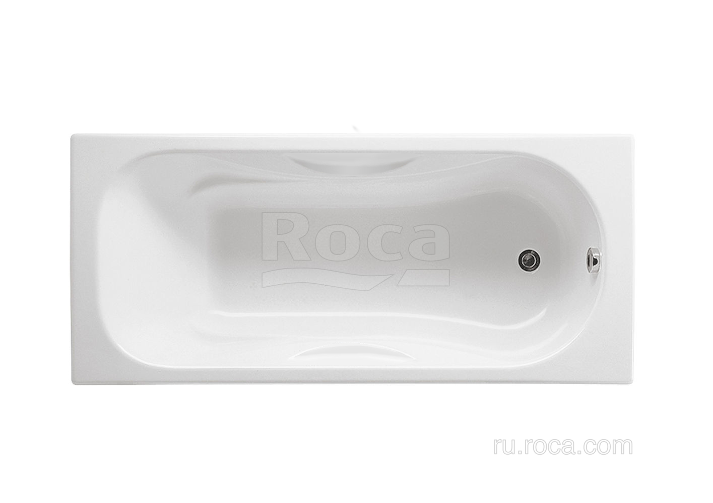 Ванна Roca Malibu 170х75 без отверстий для ручек, anti-slip 230960000