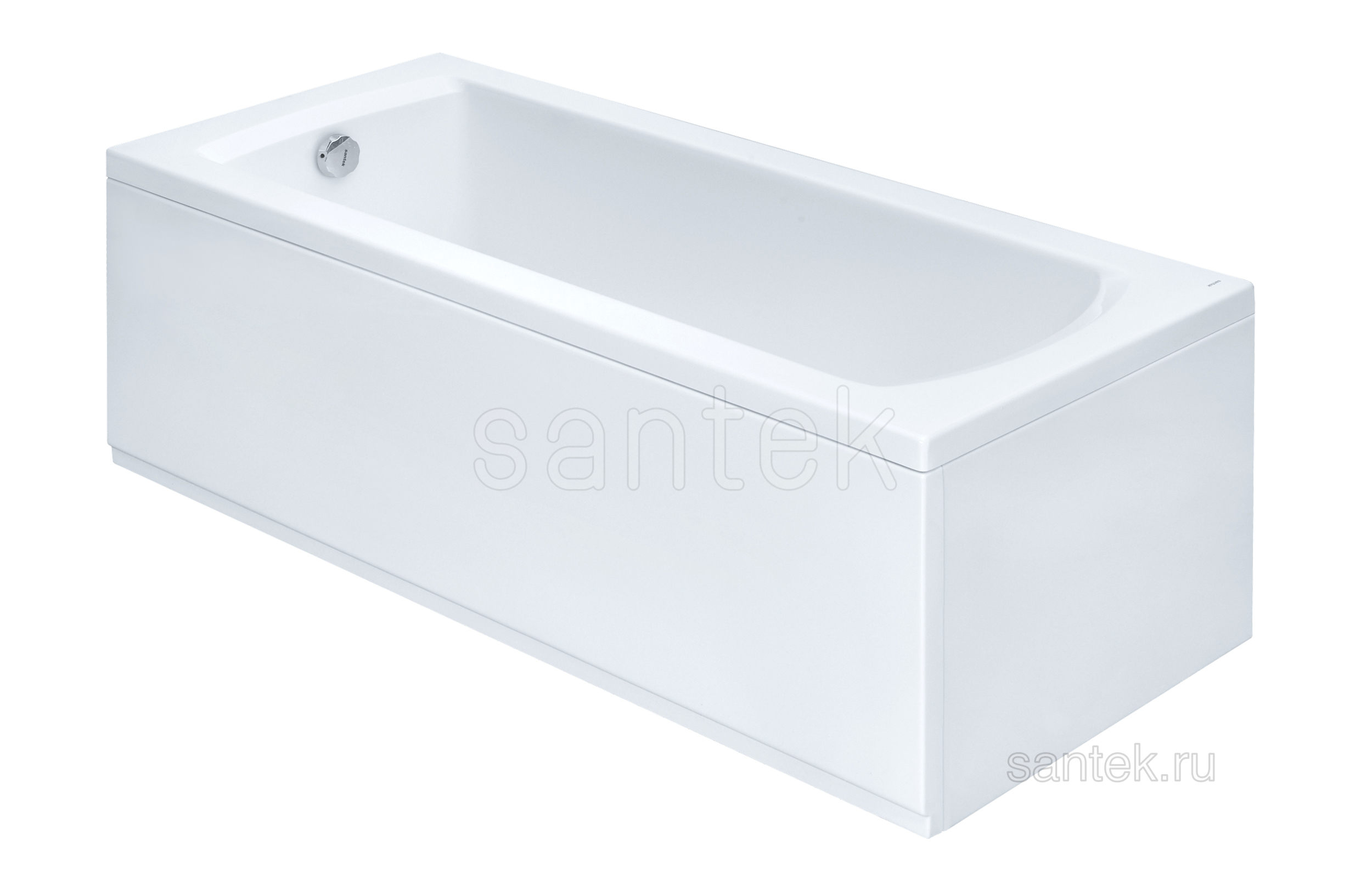 Акриловая ванна Santek Монако 170х70 прямоугольная белая 1WH111979