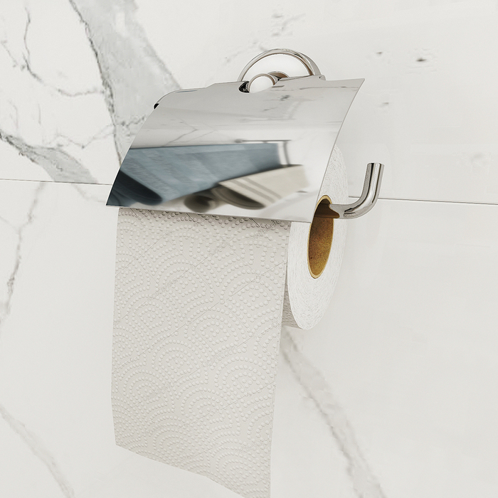 Держатель для туалетной бумаги с крышкой, латунь, Calipso, IDDIS, CALSBC0i43
