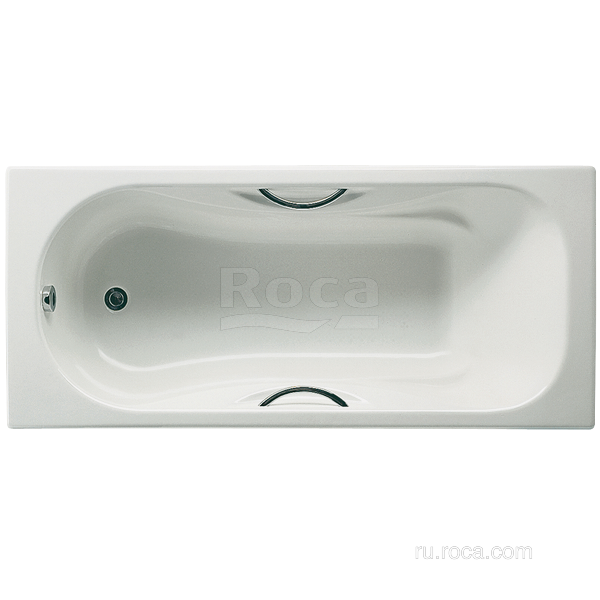 Ванна Roca Malibu 160x70 с отверстиями для ручек, anti-slip 2334G0000