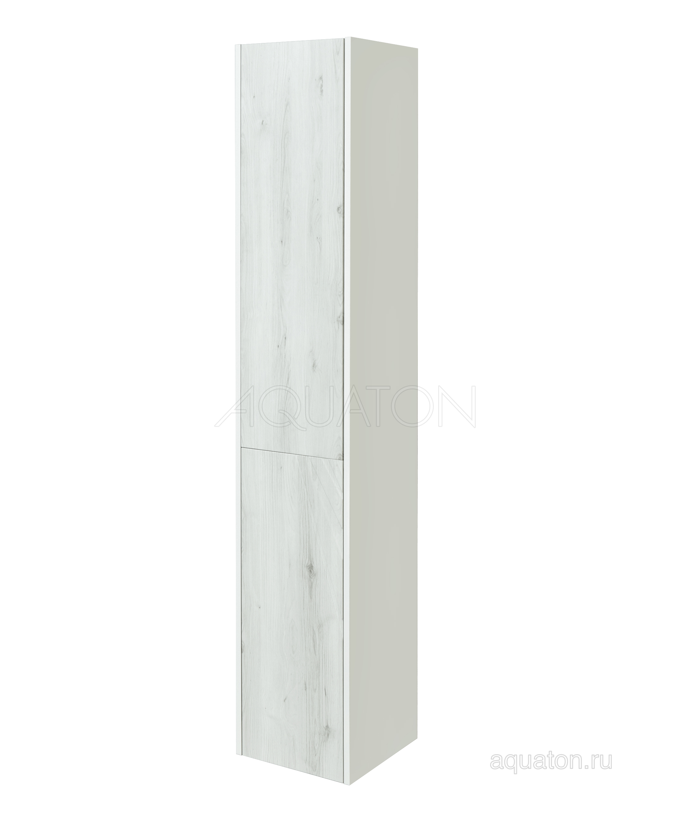 Шкаф - колонна Aquaton Сакура правая ольха наварра, белый глянец 1A219903SKW8R