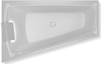 Акриловая ванна Riho STILL SMART 170x110 правая + светодиоды и подголовник с размещением слева, B101003005 (BR0300500K00130)