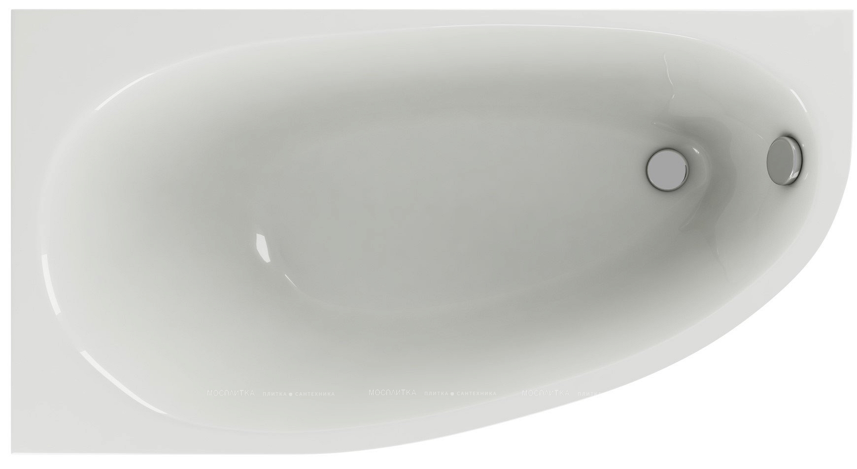 Акриловая ванна Aquatek Дива 1700*900 левая, ножки, фронтальная панель, без сифона, DIV170-0000002+KAR-0000012+EKR-F0000061