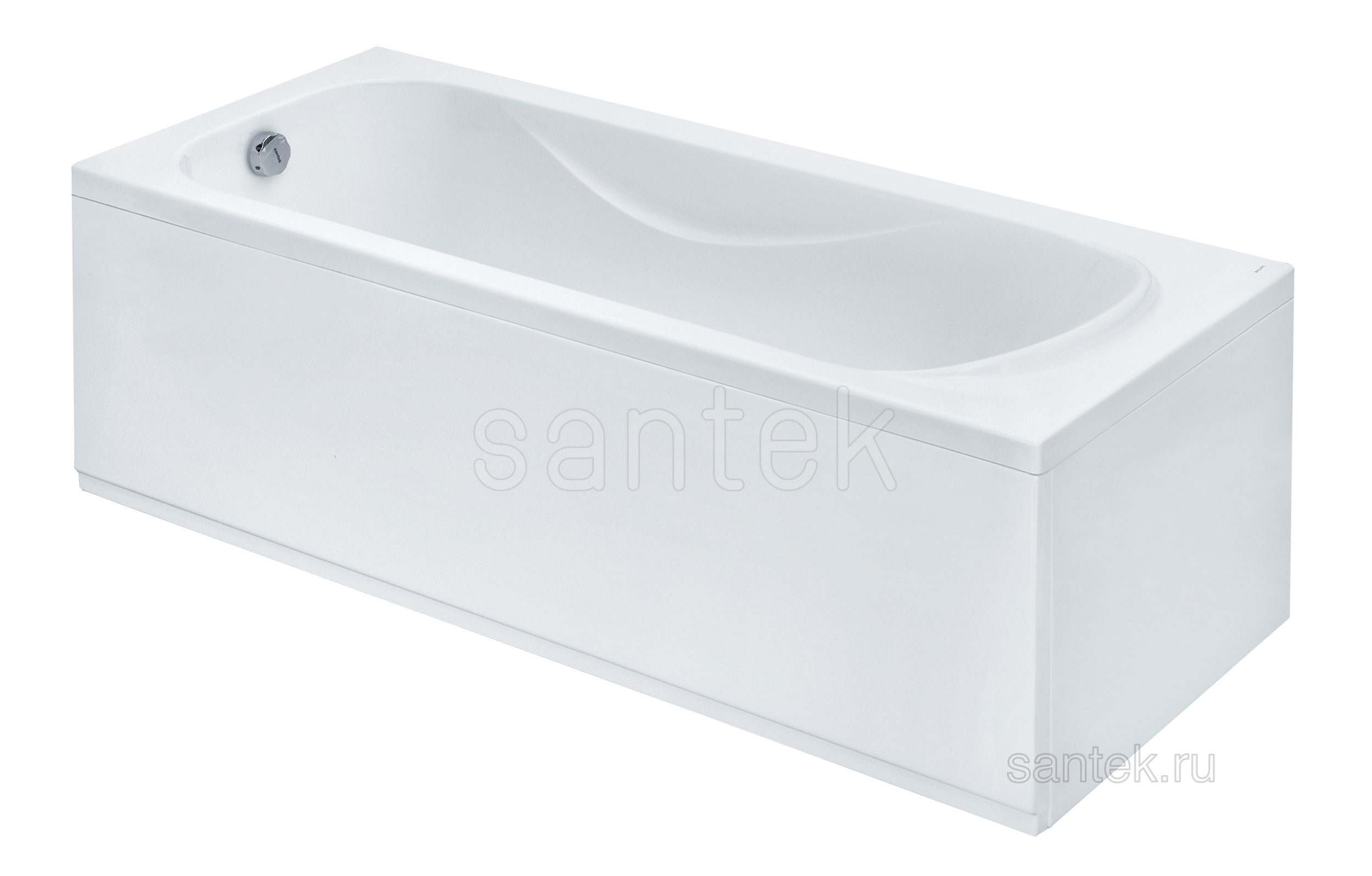 Акриловая ванна Santek Тенерифе 150х70 прямоугольная белая 1WH302213