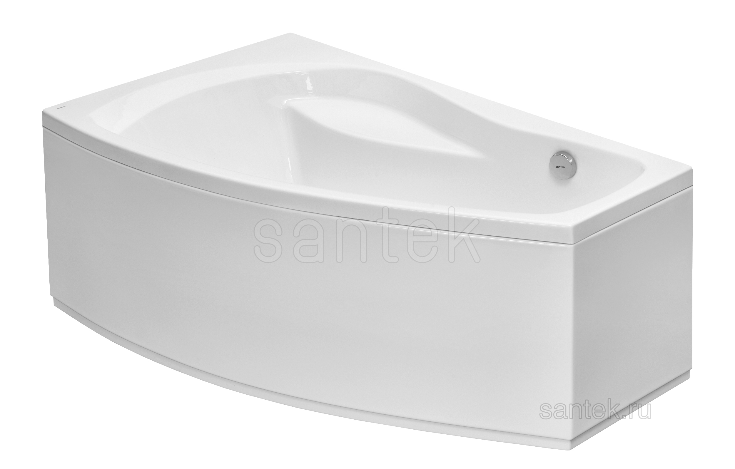 Акриловая ванна Santek Майорка XL 160х95 L асимметричная белая 1WH111991