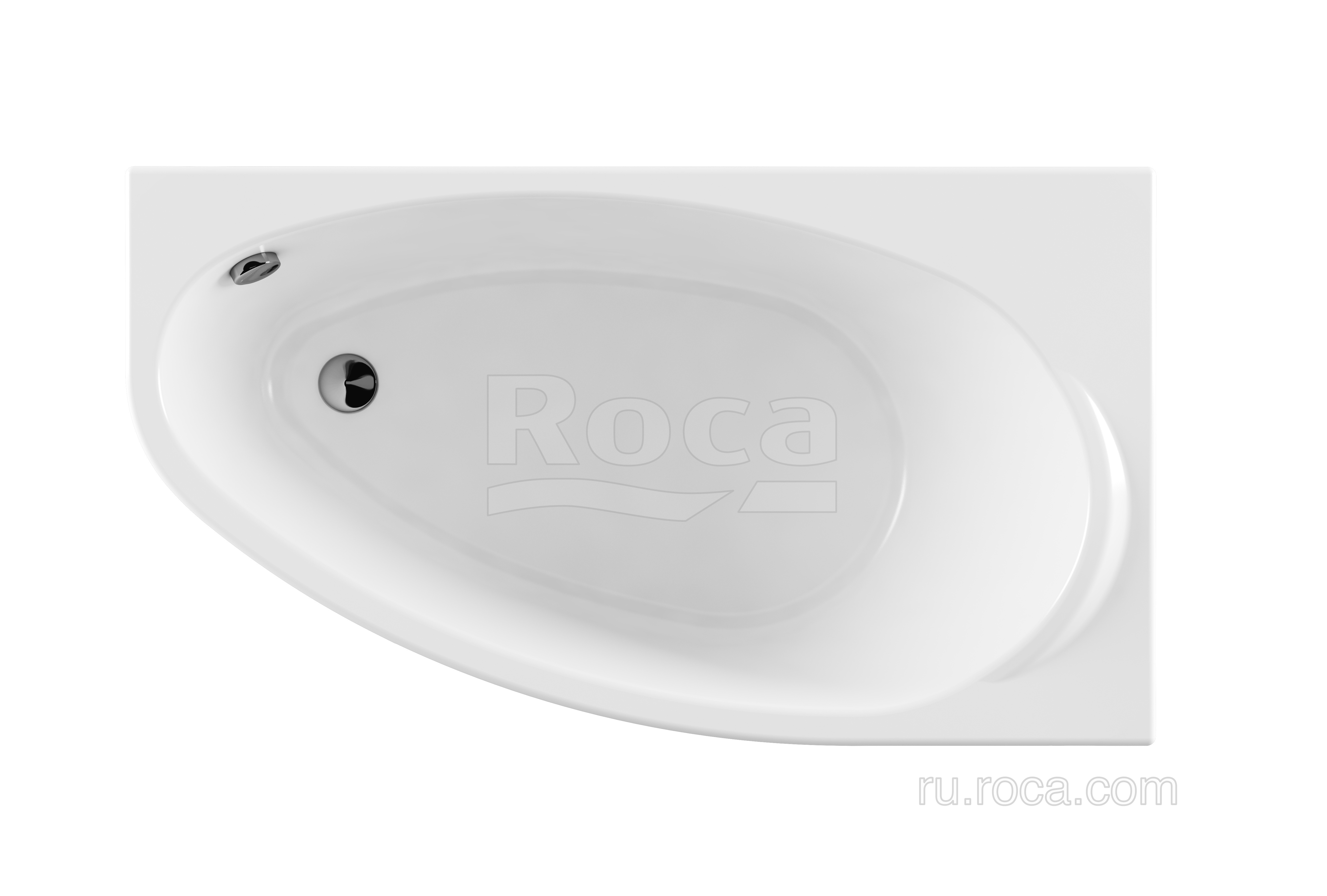 Акриловая ванна Roca Corfu 160x90 асимметричная правая белая 248574000
