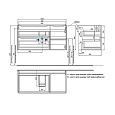 Тумба подвесная, 100 см, темно-серый, Edifice, IDDIS, EDI10D0i95 подходит умыв. 0101000i28