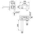 Смеситель для раковины CEZARES PORTA-BLI-01-W0