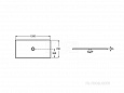 Душевой поддон Roca Cratos 1200x700x35 кофейный 3740L7660