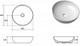 Керамический умывальник Ravak Uni 400 B Slim белый XJX01140003
