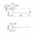 Смеситель для ванны с длинным изливом, Milardo Tring, TRISB02M10