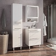 Пенал для ванной комнаты, напольный, белый, 40 см, Milardo Magellan, MAG4000M97