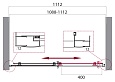 Душевая дверь BelBagno 1100 UNO-195-BF-1-110-C-Cr