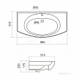 Раковина Santek Энигма 100 отверстие под смеситель 1WH207777