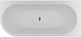 Акриловая ванна Riho 184x84 DESIRE CORNER LINKS VELVET - Белый/Черный MATT, заполнение через перелив - Хром LED, B088008220 (BD06C2000K00133)