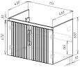 75 Подвесная тумба "Bruklin 75" (ум. Оскар 750) зеленый