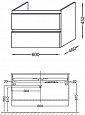 Тумба под раковину Jacob Delafon Vox 60x46 EB2030-RA-G1C белый