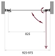 Душевая дверь BelBagno 950 SELA-B-1-95-C-Cr