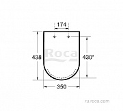 Крышка для чаши Roca Debba Soft Close 8019D200B