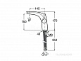 Смеситель Roca Insignia для раковин с донным клапаном 5A323AC00