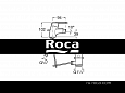 Смеситель Roca Victoria для биде с донным клапаном 5A6N25C0M