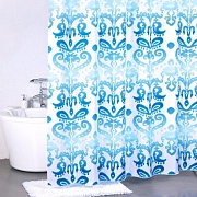 Штора для ванной комнаты, 180*200 см, полиэстер, Milardo Turkish Blue, 920P180M11
