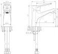 Смеситель для умывальника Bravat Eco-D F193158C