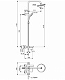 Душевая система в комплекте со смесителем для ванны/душа Ideal Standard CERAFINE O BC525XG