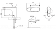 Смеситель для умывальника Bravat Pure F1105161C