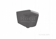 Чаша подвесного унитаза Roca Inspira Round 480, Rimless, оникс 346528640