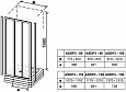 Душевая дверь раздвижная Ravak Supernova ASDP3-100 (белая+транспарент) 00VA0102Z1