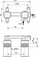 Универсальный встраиваемый комплект для настенного смесителя для раковины Ideal Standard BUILT-IN A1313NU