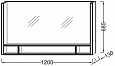 Зеркало с подсветкой Jacob Delafon Terrace 120x68 EB1183-NF