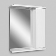 M80MPR0651WG Like, зеркало, частично-зеркальный шкаф, правый, 65 см, с подсветкой, белый, глянец, шт