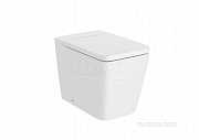 Чаша напольного унитаза Roca Inspira Square 560, BTW, Rimless, белый матовый 347537620