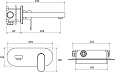 Смеситель для умывальника Ravak CR 019.00 скрытого монтажа